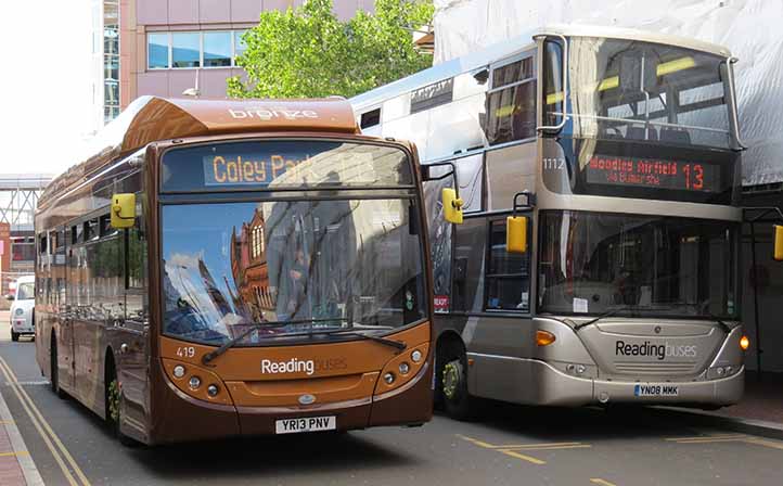 Reading Buses Scania N270UB ADL Enviro300 419 & Omnidekka 1112